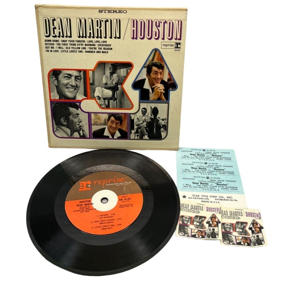 Dean Martin Houston Compact 33 Jukebox 7" Record Reprise SR 6181 Down Home